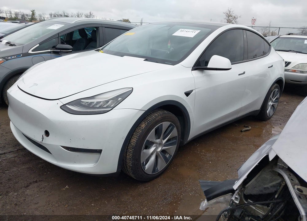 2021 TESLA MODEL Y LONG RANGE DUAL MOTOR ALL-WHEEL DRIVE VIN: 5YJYGDEE7MF083718