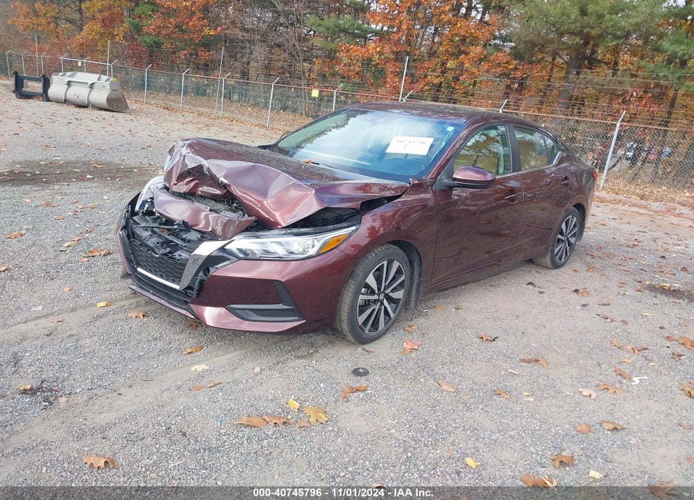 2022 NISSAN SENTRA SV XTRONIC CVT VIN: 3N1AB8CV5NY221372
