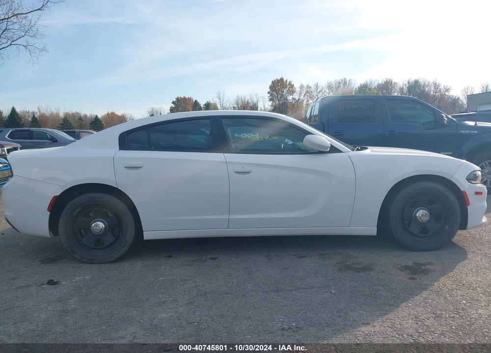 2018 DODGE CHARGER POLICE RWD VIN: 2C3CDXAG6JH243304