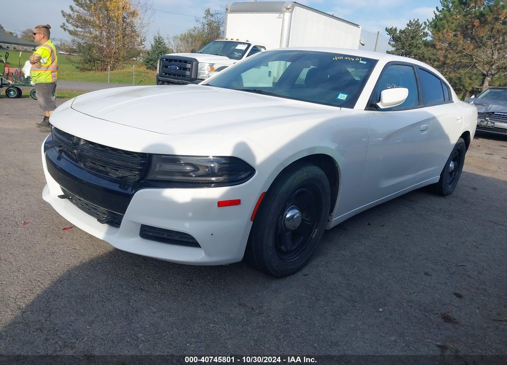 2018 DODGE CHARGER POLICE RWD VIN: 2C3CDXAG6JH243304