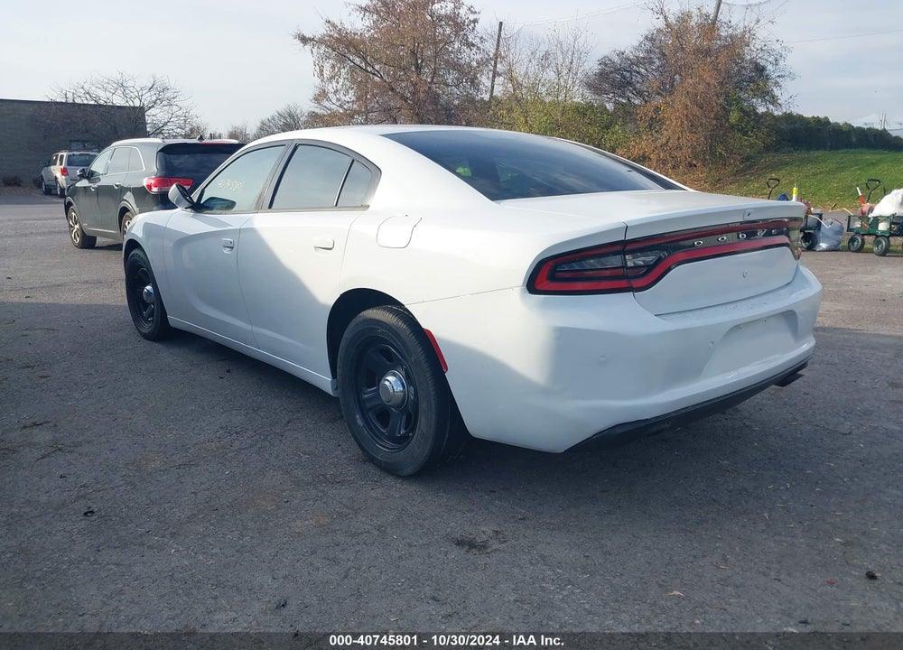 2018 DODGE CHARGER POLICE RWD VIN: 2C3CDXAG6JH243304