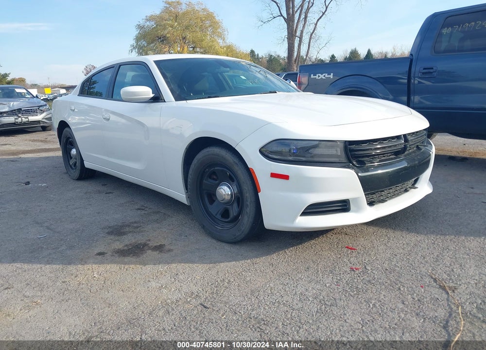 2018 DODGE CHARGER POLICE RWD VIN: 2C3CDXAG6JH243304