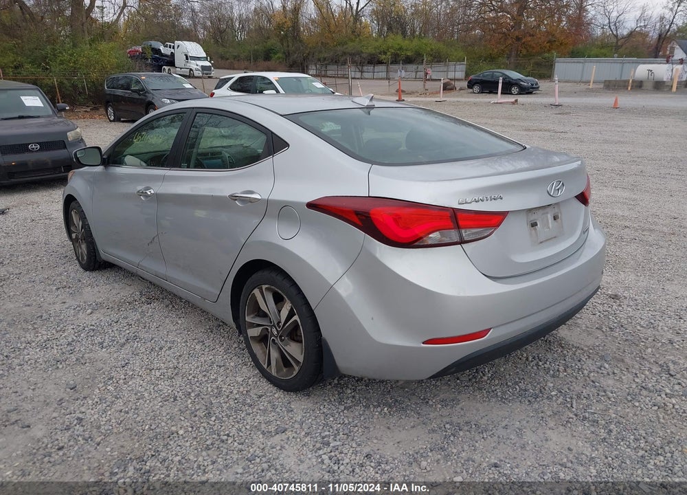 2014 HYUNDAI ELANTRA LIMITED VIN: 5NPDH4AE3EH507173