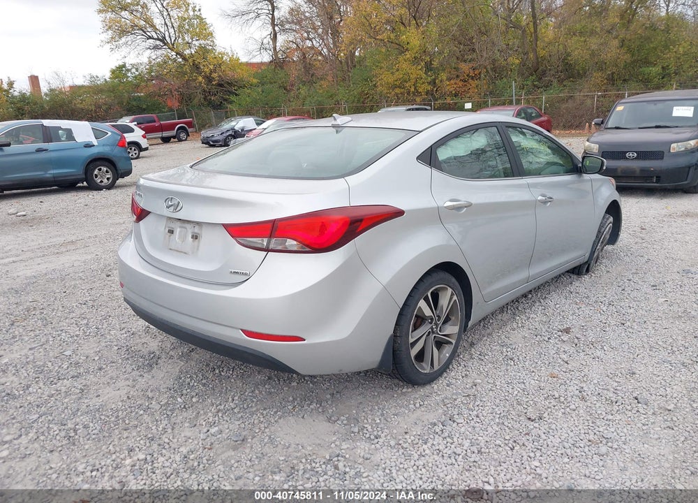 2014 HYUNDAI ELANTRA LIMITED VIN: 5NPDH4AE3EH507173