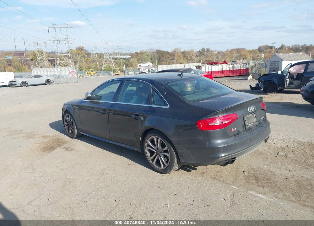 2013 AUDI S4 3.0T PREMIUM PLUS VIN: WAUKGAFLXDA123054