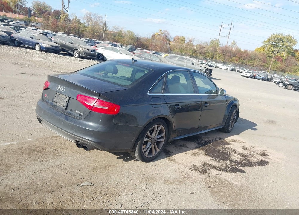 2013 AUDI S4 3.0T PREMIUM PLUS VIN: WAUKGAFLXDA123054