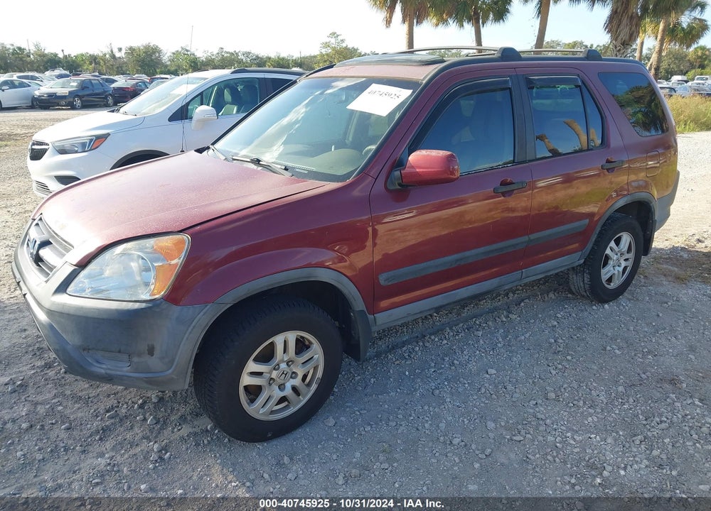 2002 HONDA CR-V EX VIN: SHSRD78892U003961