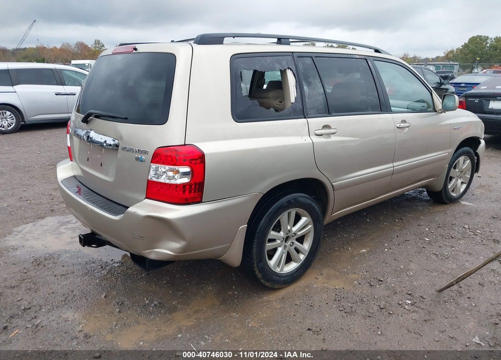 2006 TOYOTA HIGHLANDER HYBRID V6 VIN: JTEDW21A660011270