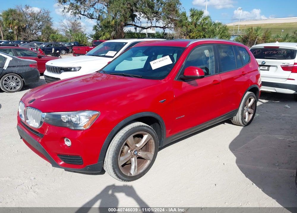 2017 BMW X3 XDRIVE28I VIN: 5UXWX9C52H0T00733