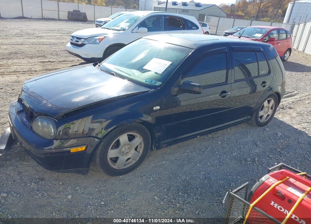 2001 VOLKSWAGEN GOLF GLS 1.8L TURBO VIN: 9BWGD21J514031542