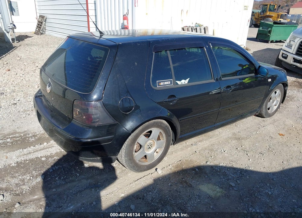 2001 VOLKSWAGEN GOLF GLS 1.8L TURBO VIN: 9BWGD21J514031542