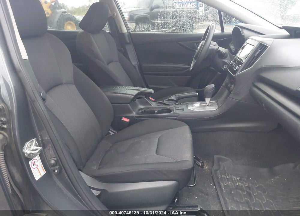 2019 SUBARU IMPREZA 2.0I VIN: 4S3GTAB63K3722710
