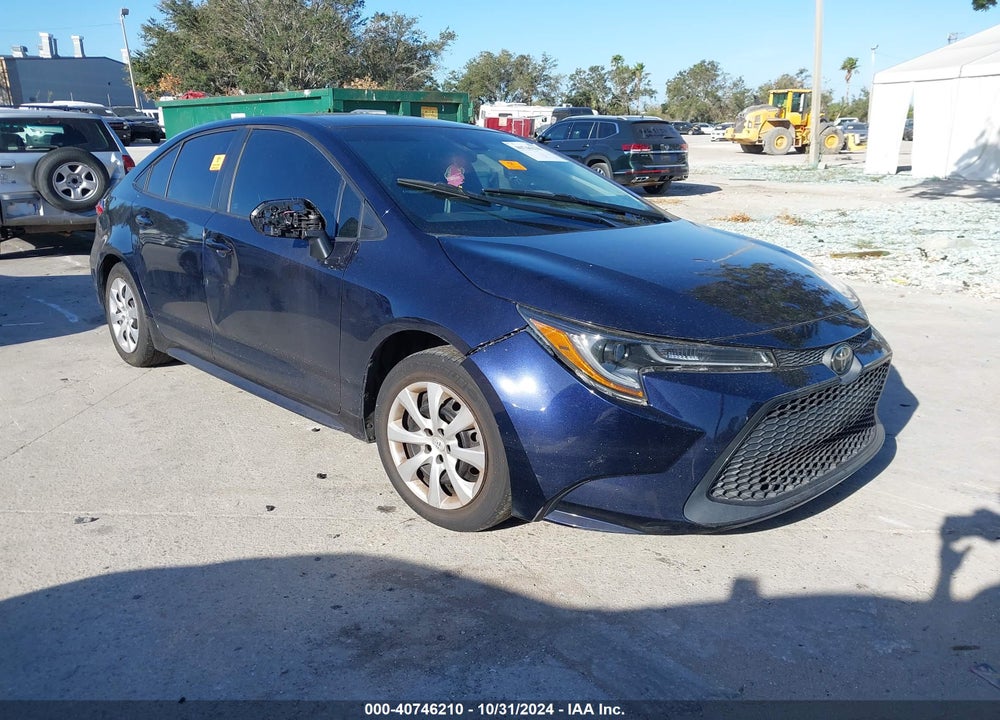 2020 TOYOTA COROLLA LE VIN: 5YFEPRAE6LP107421