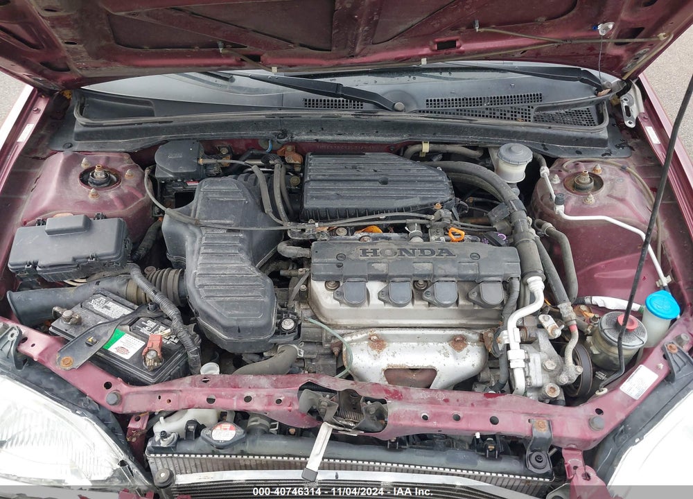 2002 HONDA CIVIC LX VIN: 1HGES16592L012501