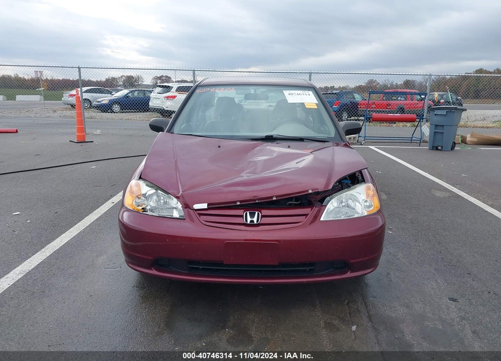 2002 HONDA CIVIC LX VIN: 1HGES16592L012501