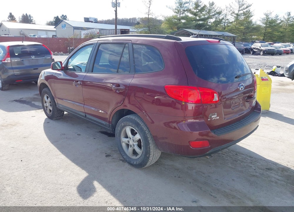 2008 HYUNDAI SANTA FE GLS VIN: 5NMSG73D78H136231