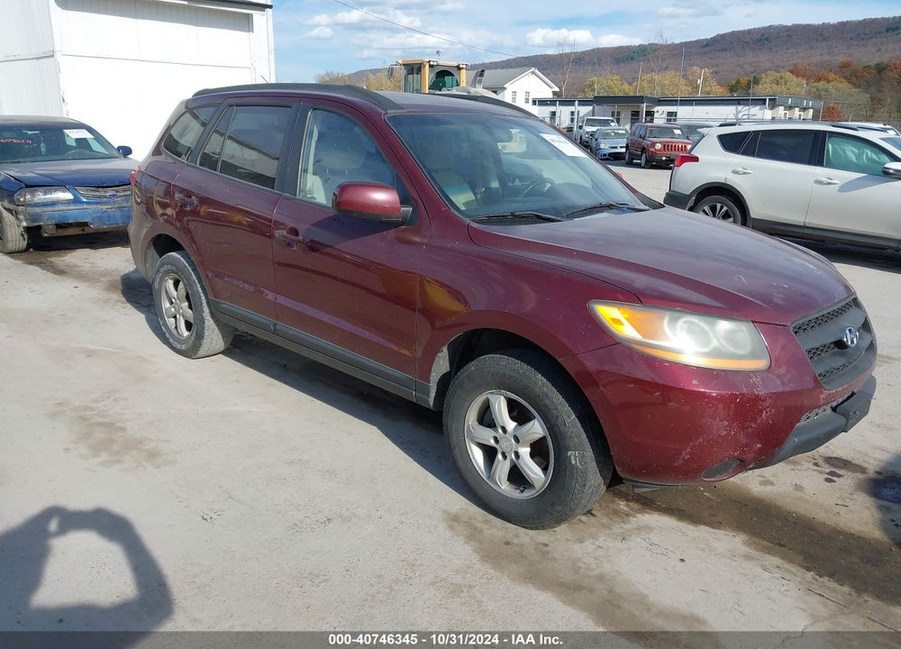 2008 HYUNDAI SANTA FE GLS VIN: 5NMSG73D78H136231