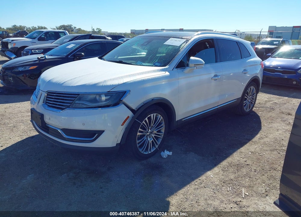 2016 LINCOLN MKX RESERVE VIN: 2LMTJ6LR3GBL67894
