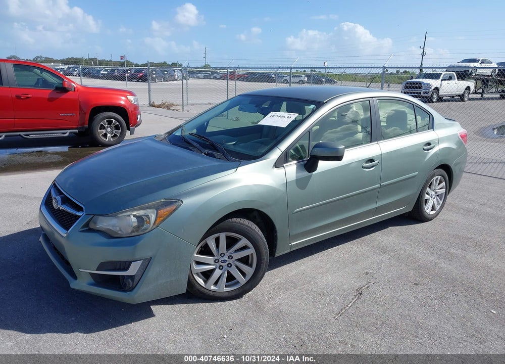 2015 SUBARU IMPREZA 2.0I PREMIUM VIN: JF1GJAC65FH005454