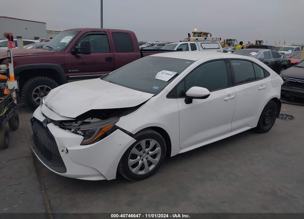 2020 TOYOTA COROLLA LE VIN: 5YFEPRAE8LP106576