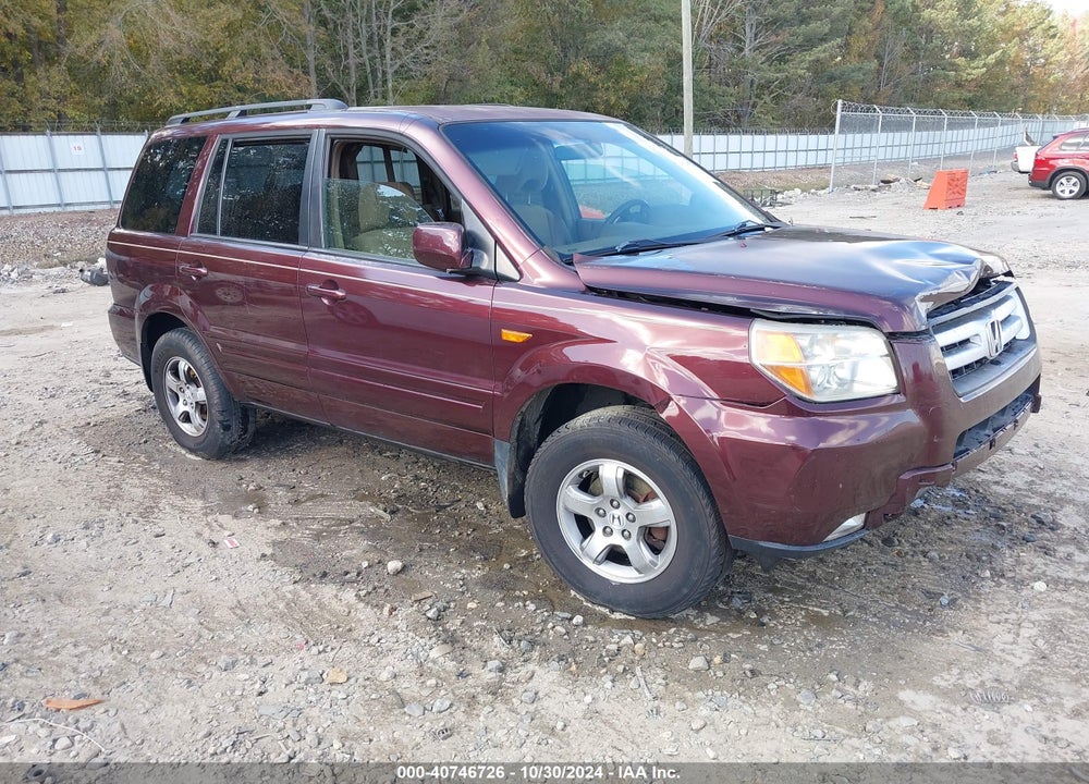 2007 HONDA PILOT EX VIN: 5FNYF284X7B046533