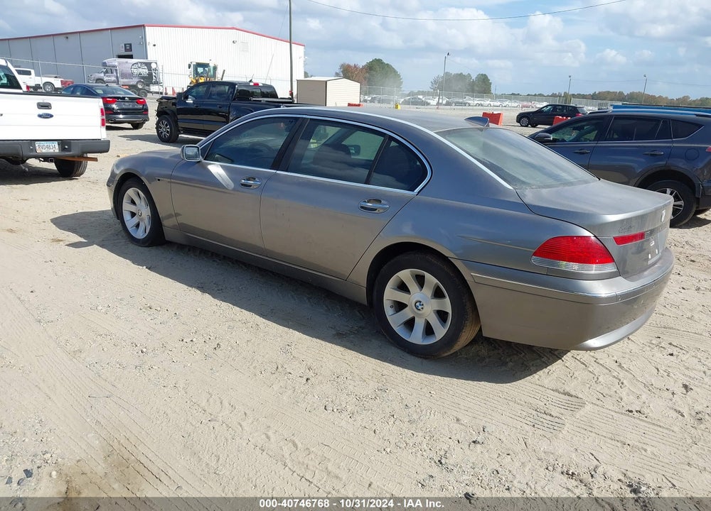 2005 BMW 745LI VIN: WBAGN63575DS60337
