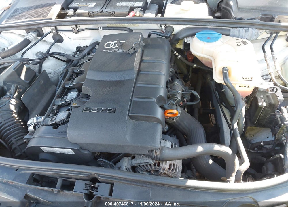 2008 AUDI A4 2.0T VIN: WAUEF78E58A081593