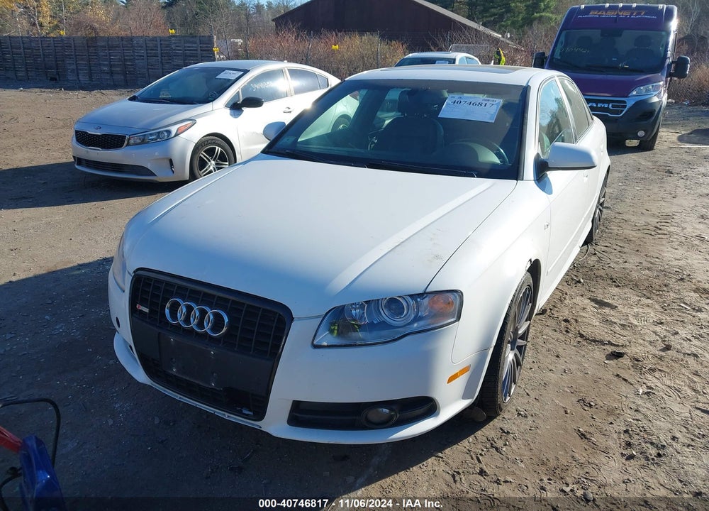 2008 AUDI A4 2.0T VIN: WAUEF78E58A081593