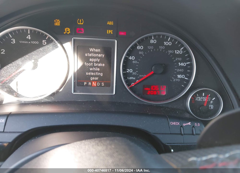 2008 AUDI A4 2.0T VIN: WAUEF78E58A081593