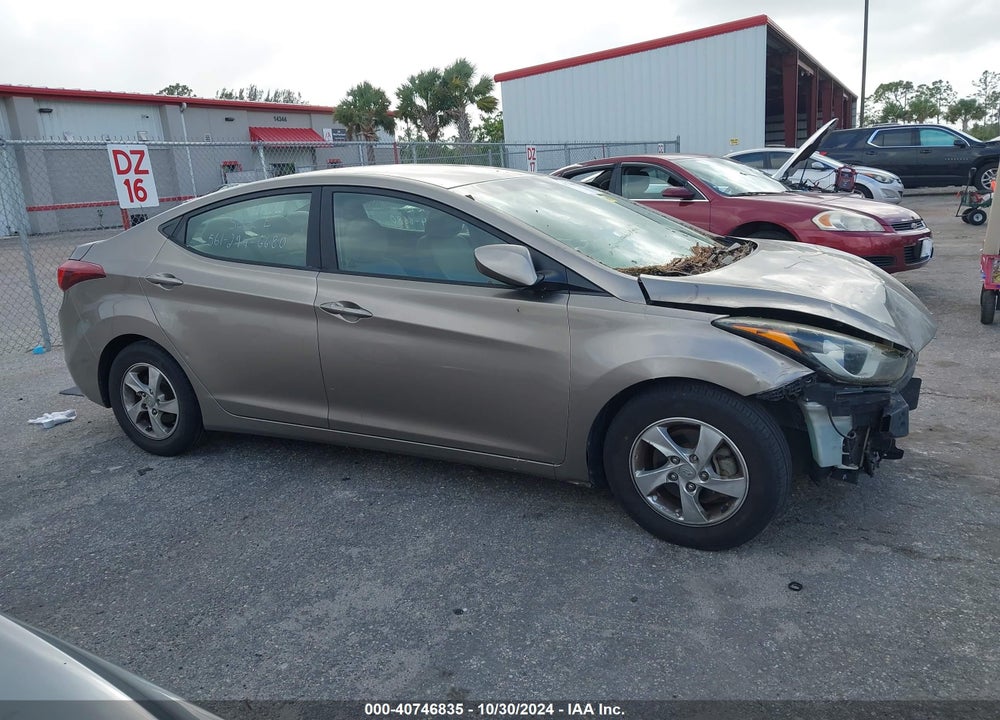 2014 HYUNDAI ELANTRA SE VIN: 5NPDH4AE5EH480624
