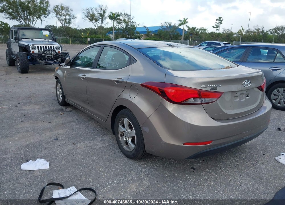 2014 HYUNDAI ELANTRA SE VIN: 5NPDH4AE5EH480624