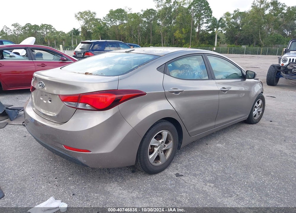 2014 HYUNDAI ELANTRA SE VIN: 5NPDH4AE5EH480624