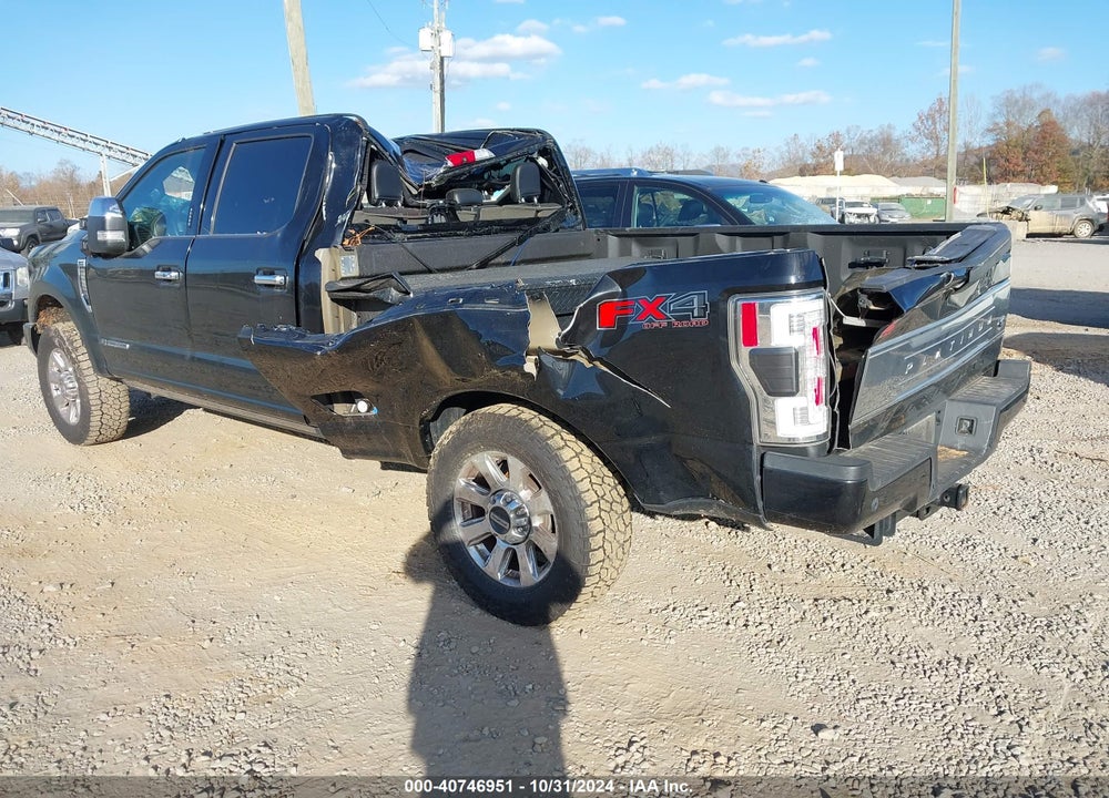 2019 FORD F-250 PLATINUM VIN: 1FT7W2BT3KEG15096