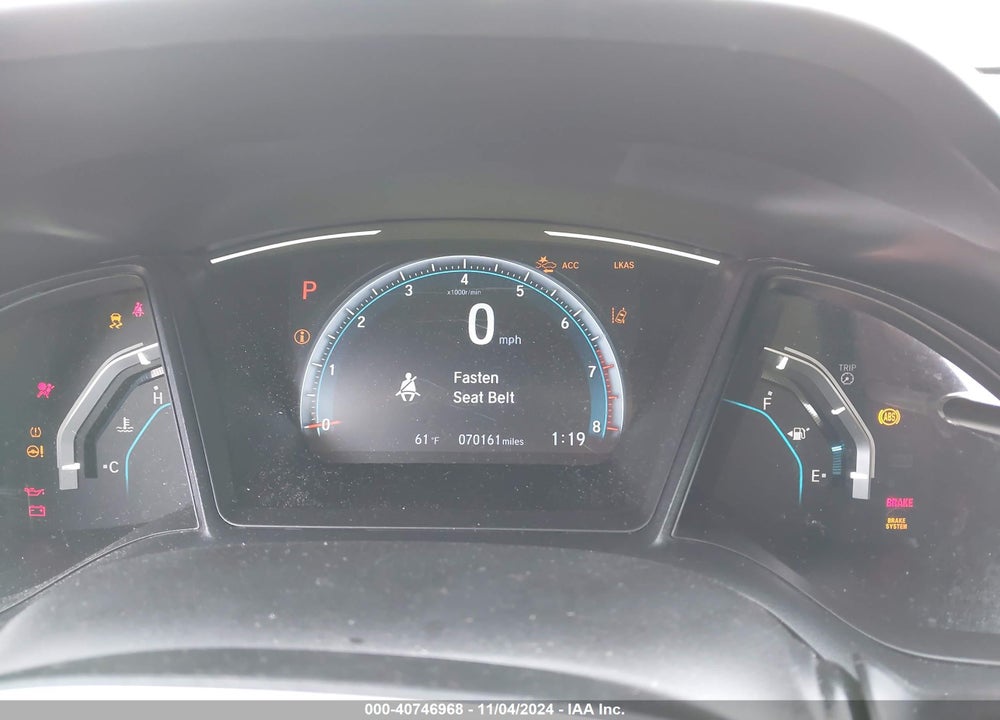 2019 HONDA CIVIC LX VIN: 19XFC2F69KE013994