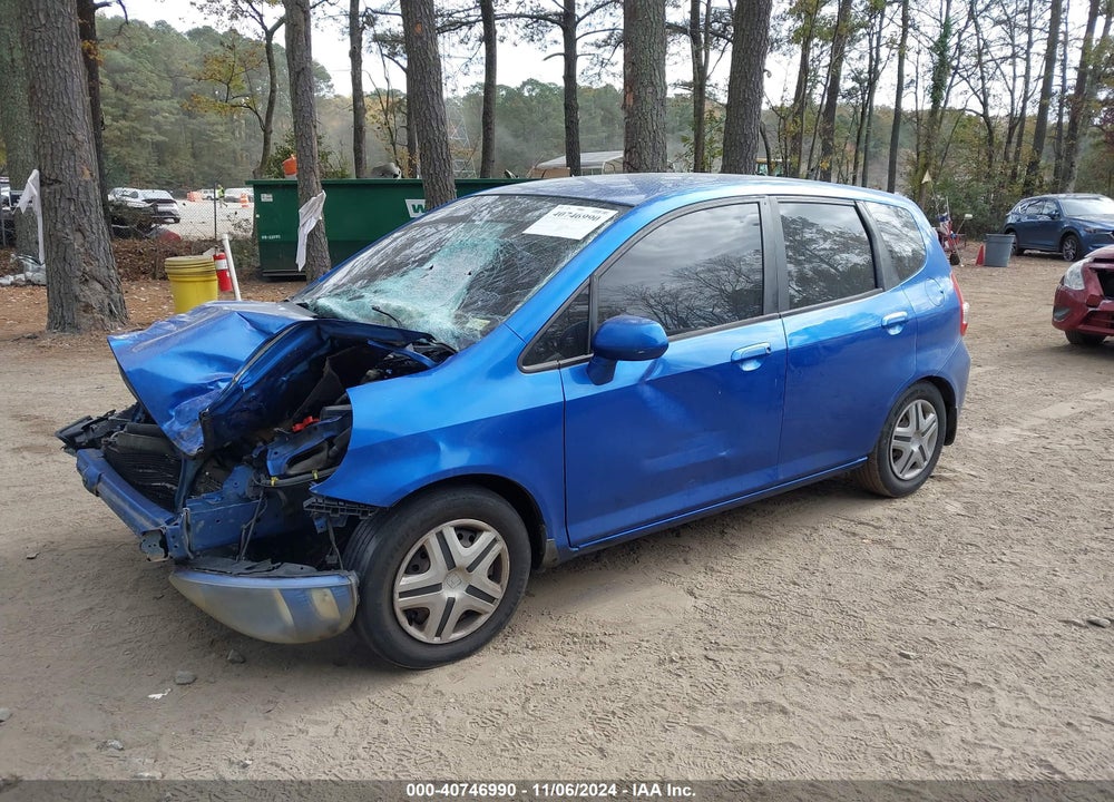 2008 HONDA FIT VIN: JHMGD38478S046161