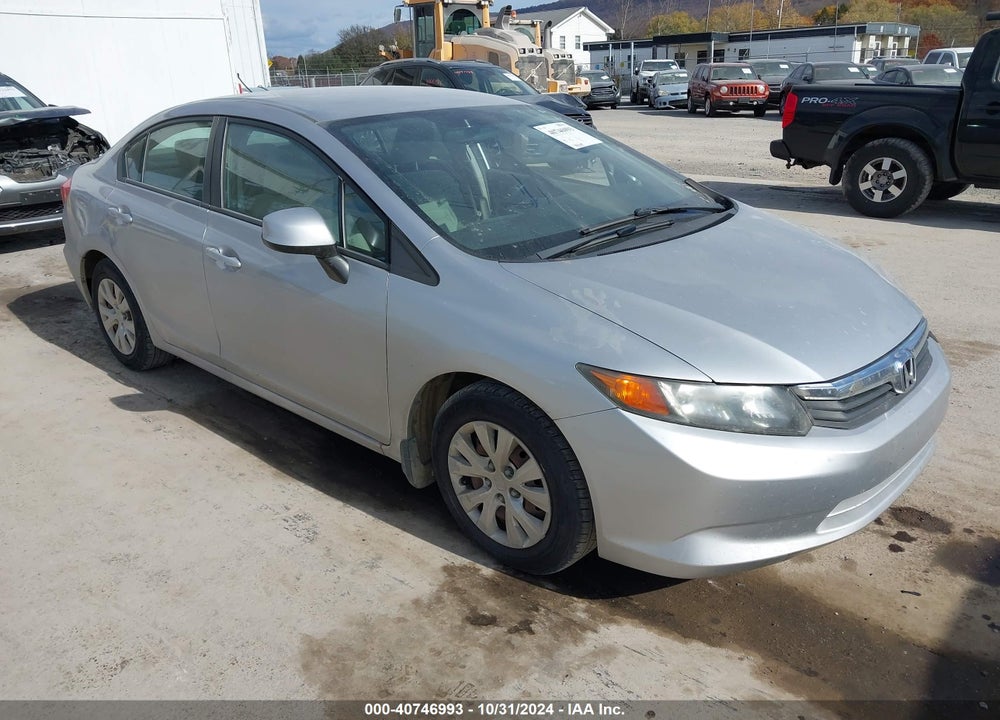 2012 HONDA CIVIC SDN LX VIN: 19XFB2F53CE061776