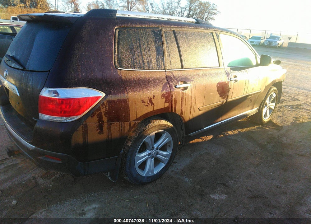 2012 TOYOTA HIGHLANDER LIMITED V6 VIN: 5TDDK3EHXCS122636