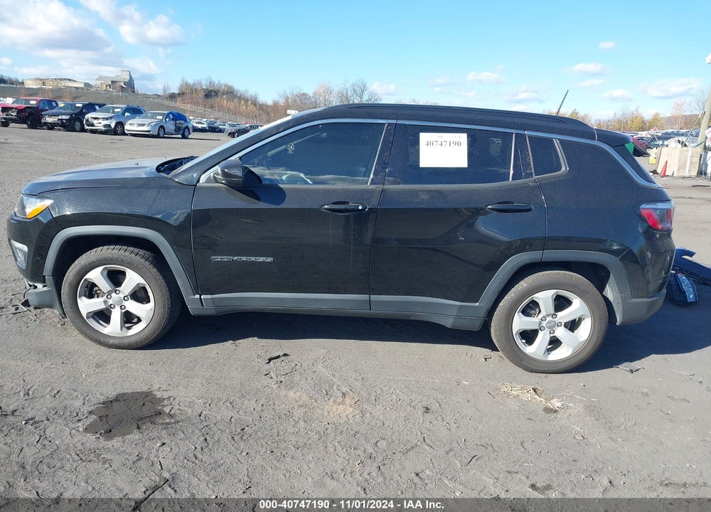 2018 JEEP COMPASS LATITUDE FWD VIN: 3C4NJCBB7JT376721