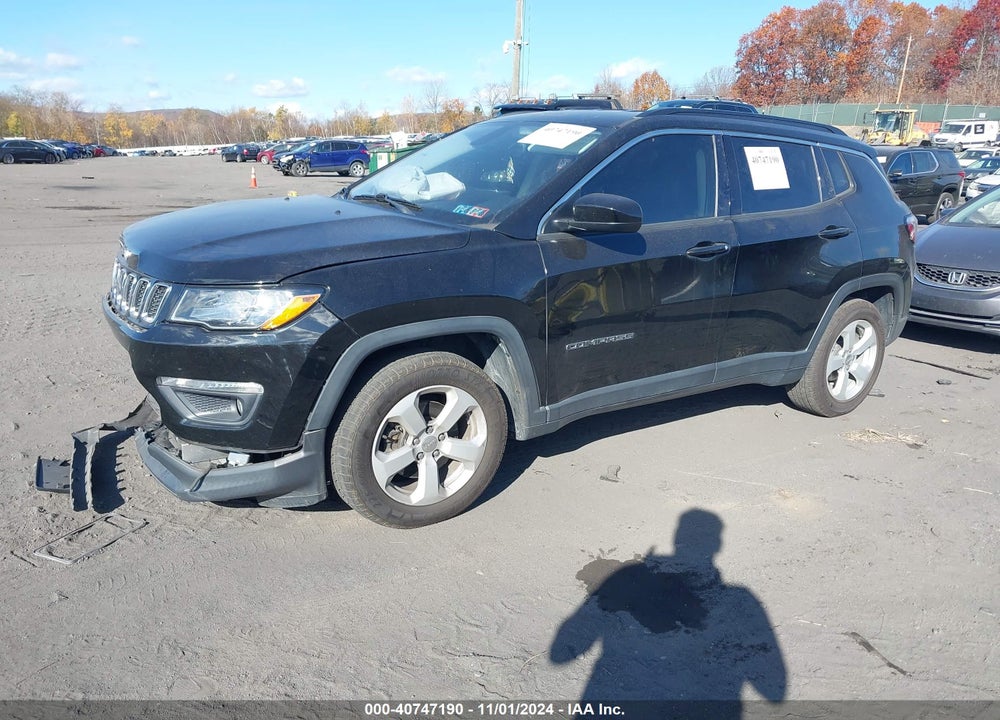 2018 JEEP COMPASS LATITUDE FWD VIN: 3C4NJCBB7JT376721