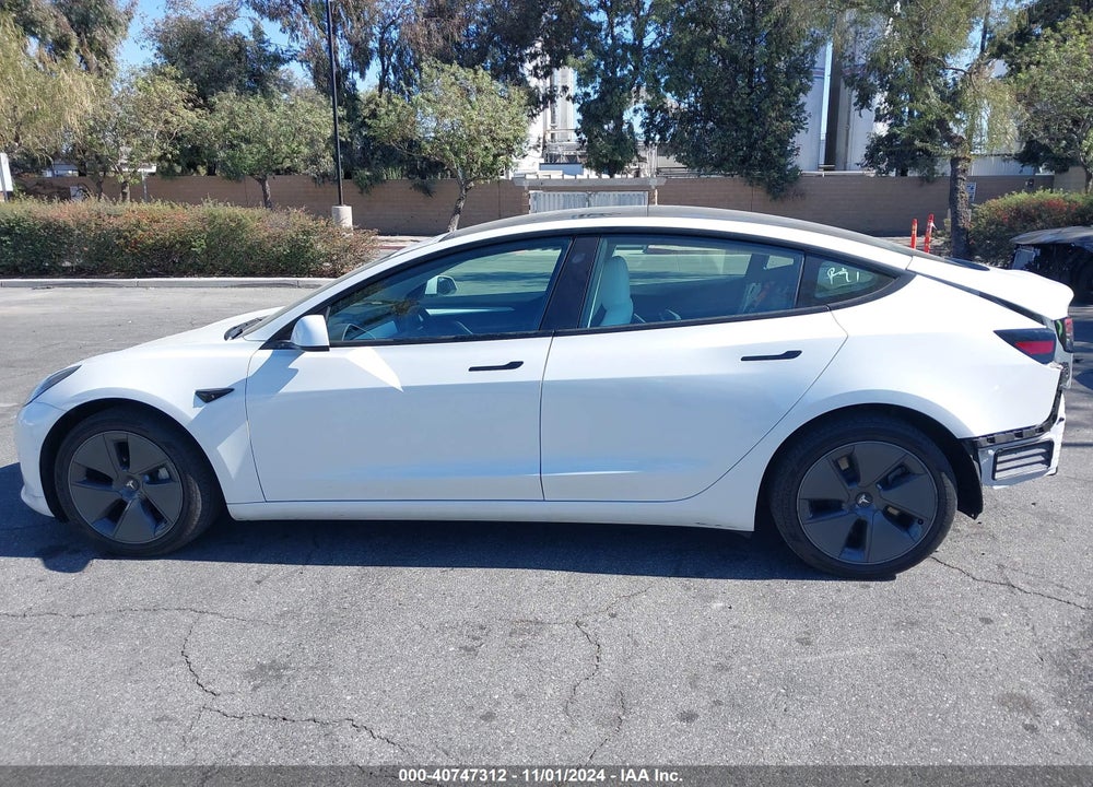 2022 TESLA MODEL 3 REAR-WHEEL DRIVE VIN: 5YJ3E1EA5NF248033