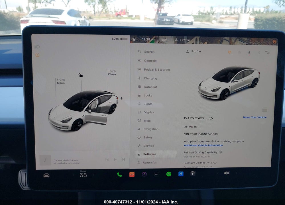 2022 TESLA MODEL 3 REAR-WHEEL DRIVE VIN: 5YJ3E1EA5NF248033