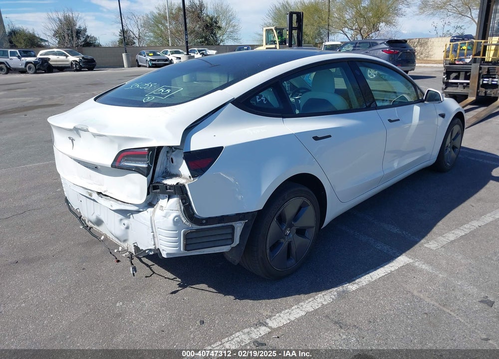 2022 TESLA MODEL 3 REAR-WHEEL DRIVE VIN: 5YJ3E1EA5NF248033