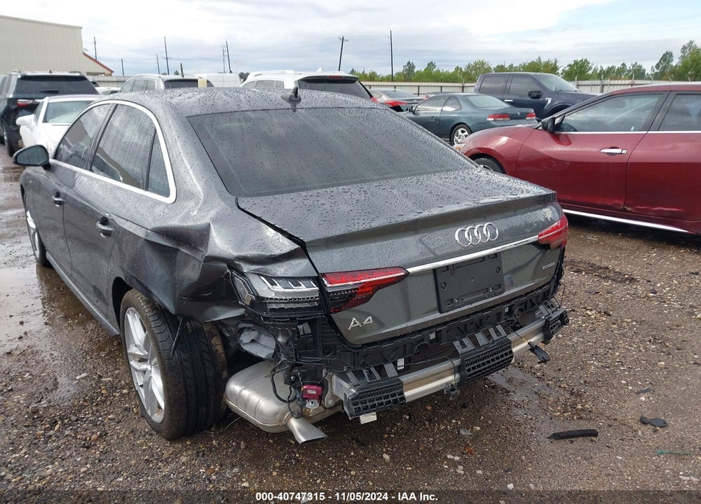 2022 AUDI A4 PREMIUM PLUS 45 TFSI S LINE QUATTRO S TRONIC VIN: WAUEAAF45NN009688