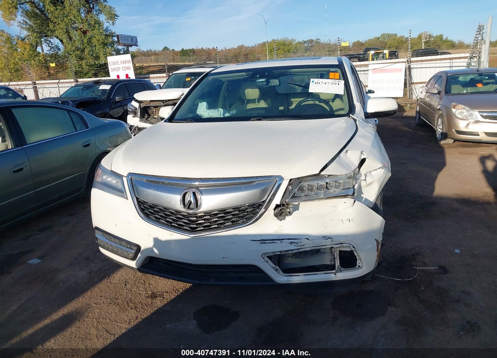 2014 ACURA MDX TECHNOLOGY PACKAGE VIN: 5FRYD3H49EB011098