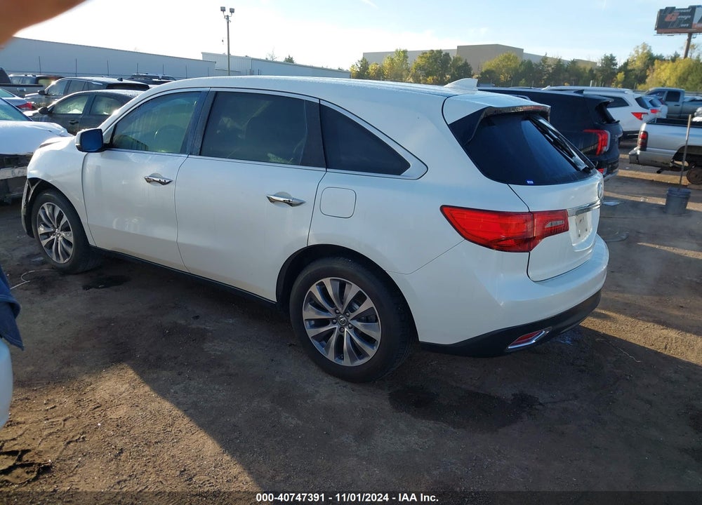 2014 ACURA MDX TECHNOLOGY PACKAGE VIN: 5FRYD3H49EB011098