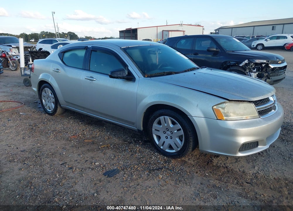 2012 DODGE AVENGER SE VIN: 1C3CDZAB2CN238644