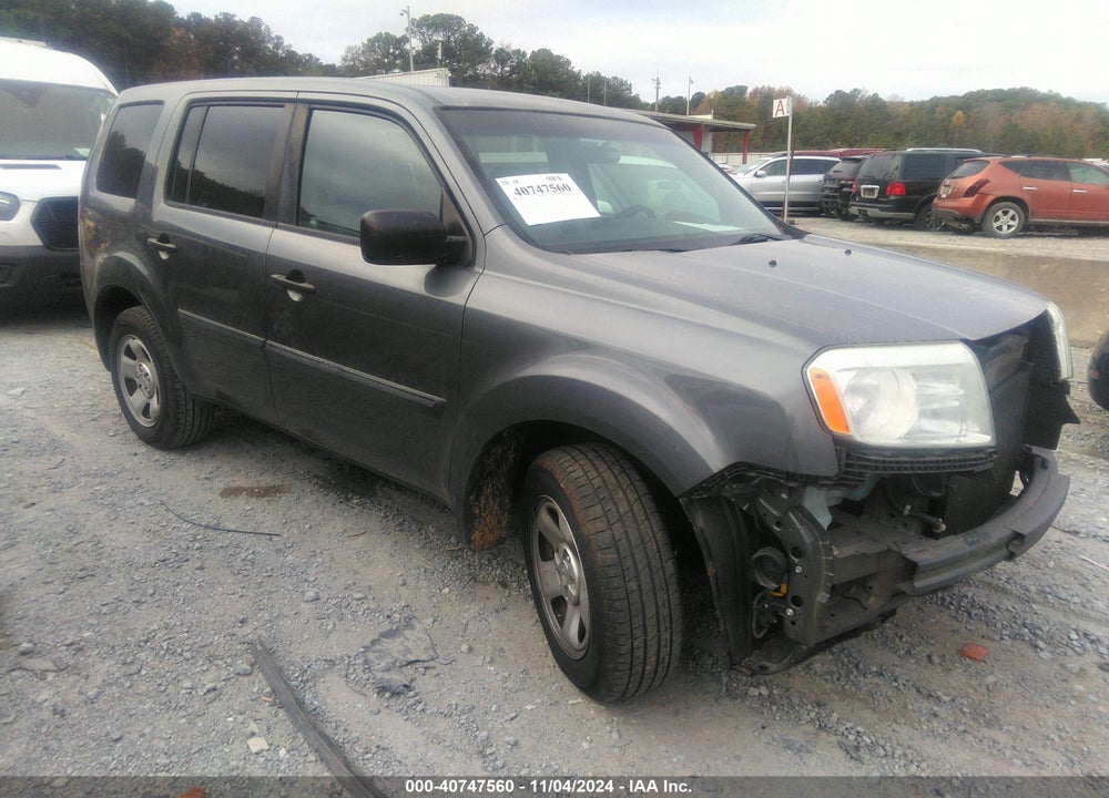 2012 HONDA PILOT LX VIN: 5FNYF3H22CB032947