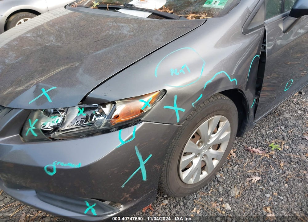 2012 HONDA CIVIC LX VIN: 2HGFG3B54CH549783