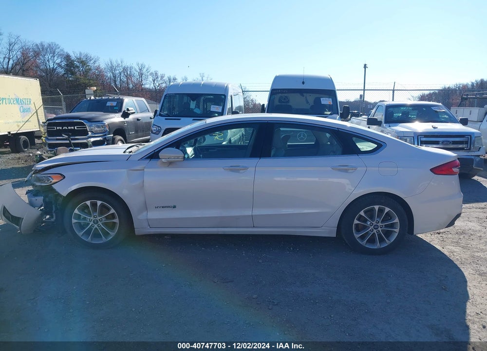 2019 FORD FUSION HYBRID SEL VIN: 3FA6P0MU0KR112695