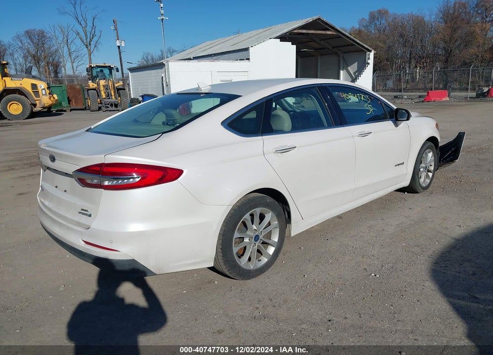 2019 FORD FUSION HYBRID SEL VIN: 3FA6P0MU0KR112695